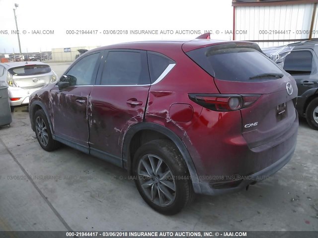 JM3KFADL0H0211185 - 2017 MAZDA CX-5 GRAND TOURING MAROON photo 3