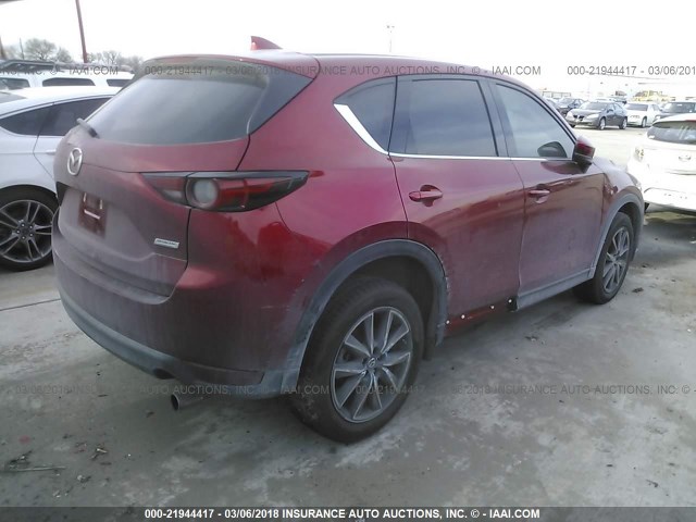 JM3KFADL0H0211185 - 2017 MAZDA CX-5 GRAND TOURING MAROON photo 4