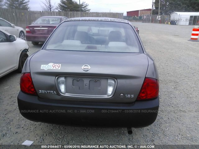 3N1CB51D76L478159 - 2006 NISSAN SENTRA 1.8/1.8S GRAY photo 6