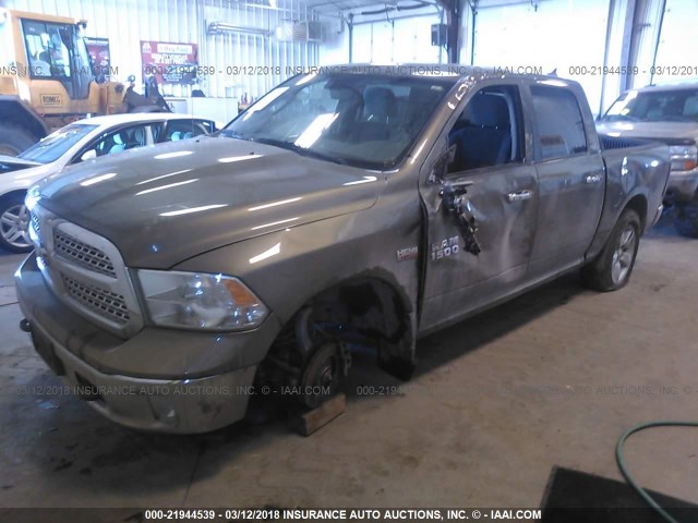 1C6RR7LT2DS584933 - 2013 RAM 1500 SLT GREEN photo 2