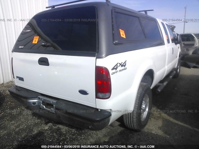 1FTNX21F71EB30300 - 2001 FORD F250 SUPER DUTY WHITE photo 4