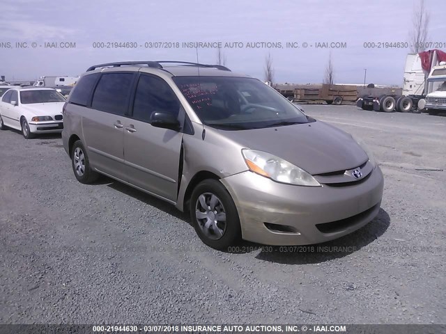 5TDZK23C69S247309 - 2009 TOYOTA SIENNA CE/LE TAN photo 1