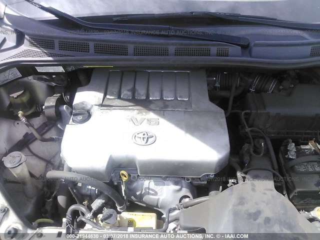 5TDZK23C69S247309 - 2009 TOYOTA SIENNA CE/LE TAN photo 10