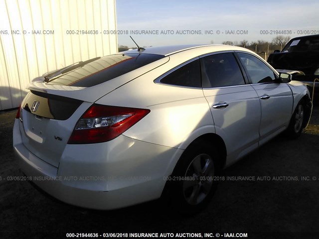 5J6TF1H33CL004458 - 2012 HONDA CROSSTOUR EX WHITE photo 4