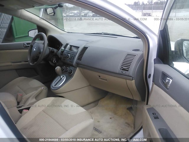 3N1AB61E68L734736 - 2008 NISSAN SENTRA 2.0/2.0S/2.0SL WHITE photo 5