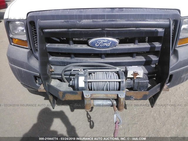 1FTWF31576EB42605 - 2006 FORD F350 SRW SUPER DUTY WHITE photo 7