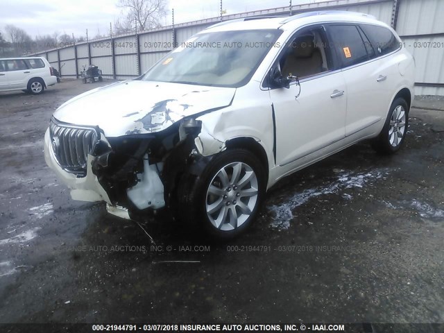 5GAKVCKD8FJ214105 - 2015 BUICK ENCLAVE WHITE photo 6