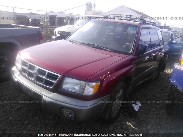 JF1SF6558XH719013 - 1999 SUBARU FORESTER S/S LIMITED RED photo 2