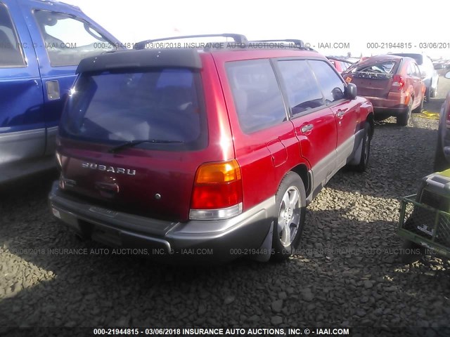 JF1SF6558XH719013 - 1999 SUBARU FORESTER S/S LIMITED RED photo 4