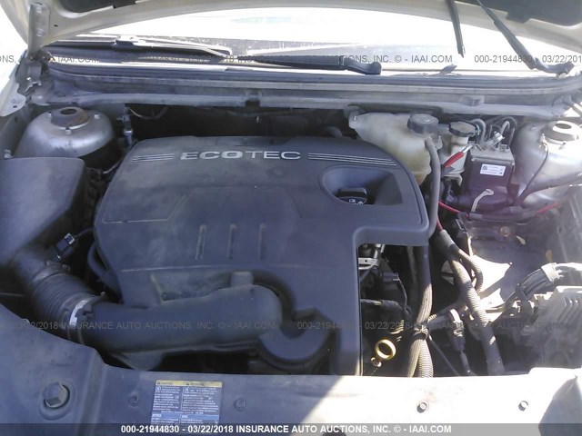 1G1ZH57B29F215175 - 2009 CHEVROLET MALIBU 1LT SILVER photo 10