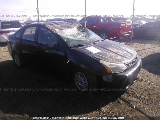 1FAHP35N28W166264 - 2008 FORD FOCUS SE/SEL/SES BLACK photo 1