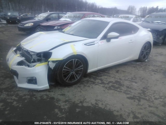 JF1ZCAC19D1607481 - 2013 SUBARU BRZ 2.0 LIMITED WHITE photo 2