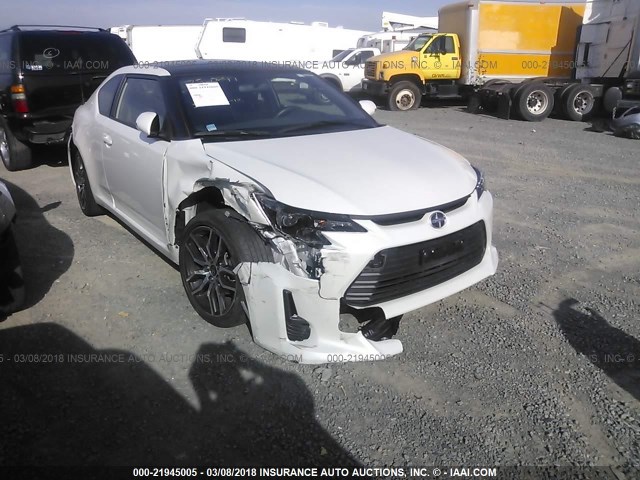 JTKJF5C70GJ024658 - 2016 TOYOTA SCION TC WHITE photo 1