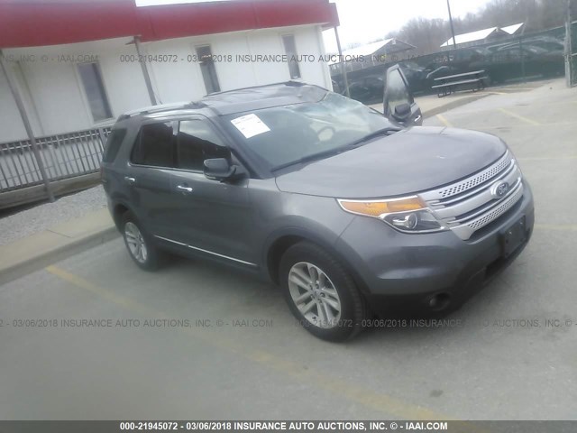 1FMHK8D8XBGA52835 - 2011 FORD EXPLORER XLT GRAY photo 1