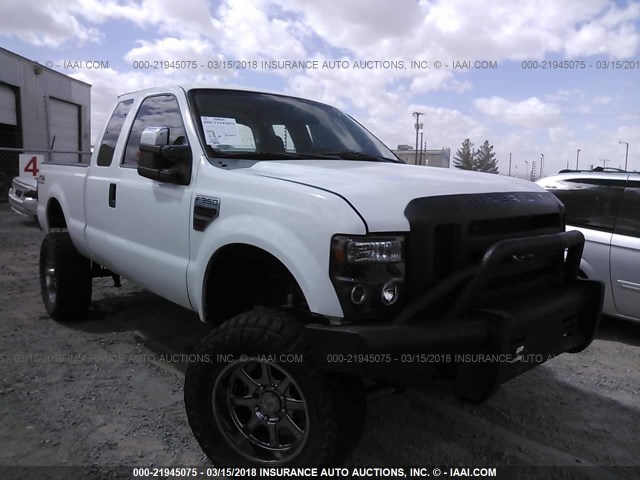 1FTSX31R68EE37258 - 2008 FORD F350 SRW SUPER DUTY WHITE photo 1