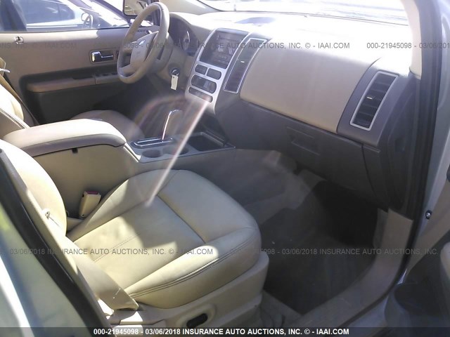 2FMDK49C87BA77641 - 2007 FORD EDGE SEL PLUS TAN photo 5