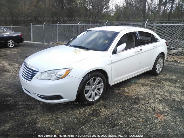 1C3CCBBB6DN501678 - 2013 CHRYSLER 200 TOURING WHITE photo 2