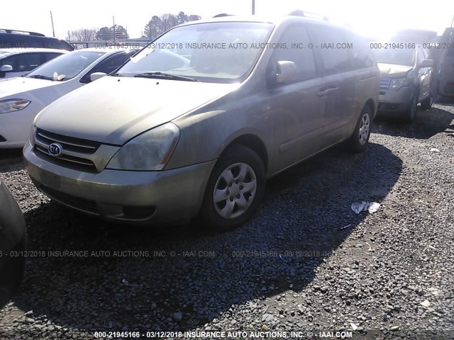 KNDMB233066059567 - 2006 KIA SEDONA EX/LX GOLD photo 2