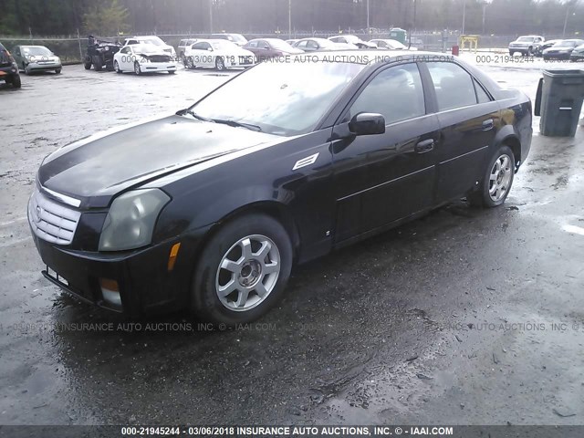 1G6DM57T560178582 - 2006 CADILLAC CTS BLACK photo 2