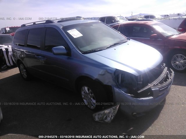 KNDMB233566102333 - 2006 KIA SEDONA EX/LX BLUE photo 1