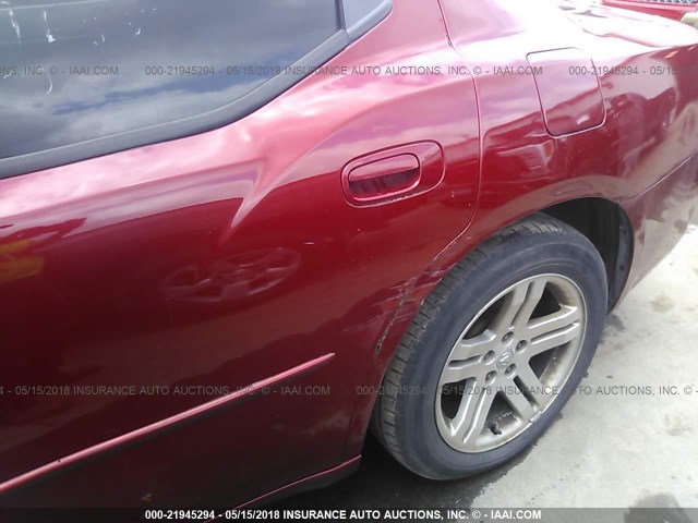 2B3KA43G16H229685 - 2006 DODGE CHARGER SE/SXT RED photo 6