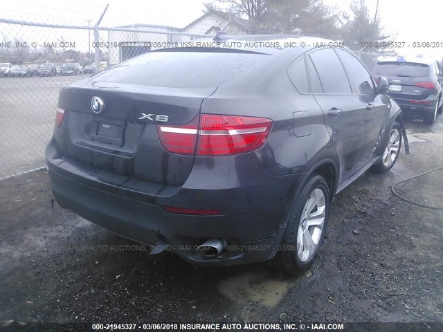 5UXFG2C58DL787453 - 2013 BMW X6 XDRIVE35I BLACK photo 4