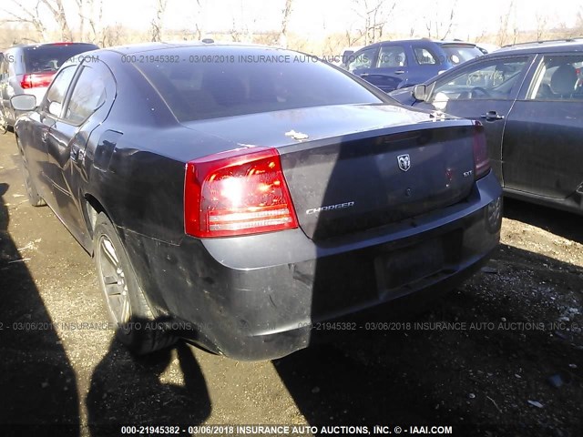 2B3KA43G07H890514 - 2007 DODGE CHARGER SE/SXT BLACK photo 3