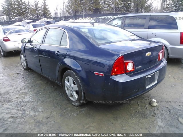 1G1ZG57B384289525 - 2008 CHEVROLET MALIBU LS BLUE photo 3