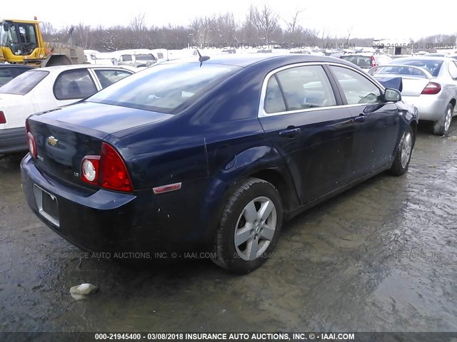 1G1ZG57B384289525 - 2008 CHEVROLET MALIBU LS BLUE photo 4