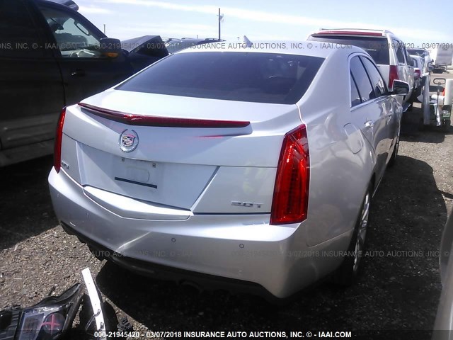 1G6AB5RX9E0179032 - 2014 CADILLAC ATS LUXURY SILVER photo 4