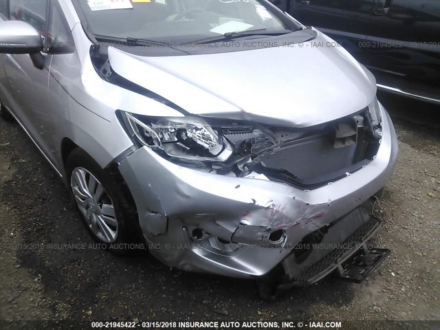 JHMGK5H5XGX004160 - 2016 HONDA FIT LX SILVER photo 6