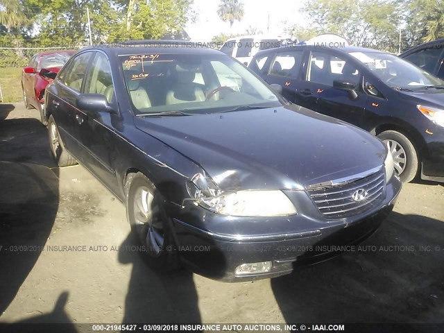 KMHFC46F57A214129 - 2007 HYUNDAI AZERA SE/LIMITED BLUE photo 6