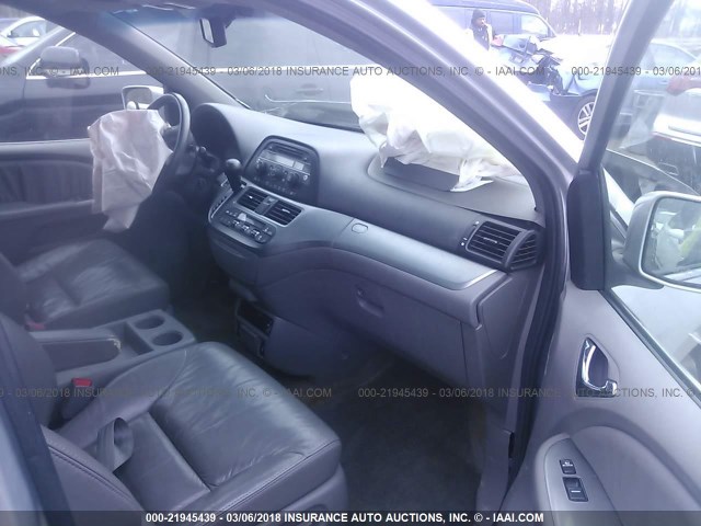 5FNRL3H73AB016276 - 2010 HONDA ODYSSEY EXL ვერცხლისფერი ფოტო 5