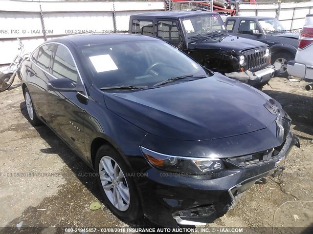 1G1ZE5ST5GF299921 - 2016 CHEVROLET MALIBU LT BLACK photo 1