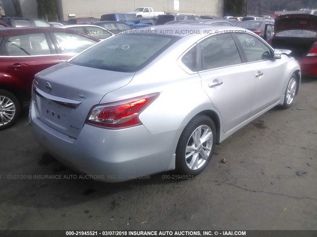 1N4AL3AP4DN484553 - 2013 NISSAN ALTIMA 2.5/S/SV/SL SILVER photo 4