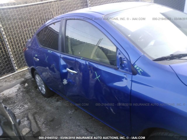 3N1CN7APXFL810558 - 2015 NISSAN VERSA S/S PLUS/SV/SL BLUE photo 6