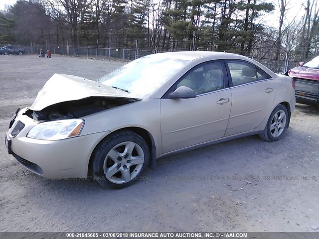 1G2ZG58BX74270494 - 2007 PONTIAC G6 SE GOLD photo 2