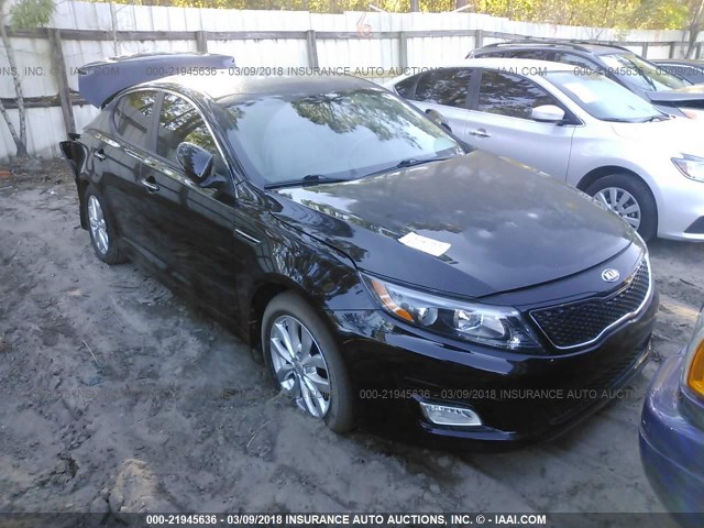 5XXGN4A72EG285938 - 2014 KIA OPTIMA EX BLACK photo 1