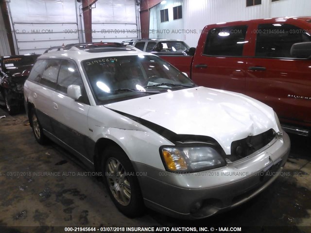 4S3BH896817661727 - 2001 SUBARU LEGACY OUTBACK H6 3.0 VDC WHITE photo 1