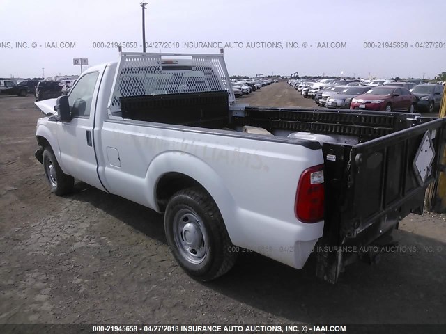 1FTBF2A6XCEC67918 - 2012 FORD F250 SUPER DUTY WHITE photo 3