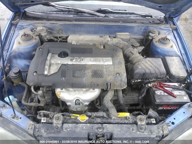 KMHDN46D34U918274 - 2004 HYUNDAI ELANTRA GLS/GT BLUE photo 10