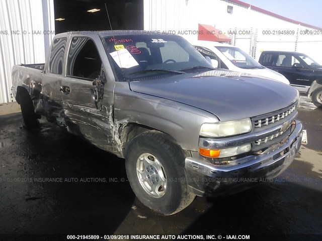 2GCEK19T411296150 - 2001 CHEVROLET SILVERADO K1500 SILVER photo 1