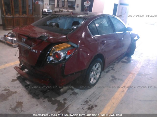 1N4AL21E89N461700 - 2009 NISSAN ALTIMA 2.5/2.5S RED photo 4