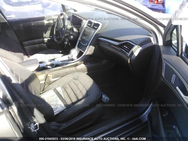 3FA6P0LU2DR303992 - 2013 FORD FUSION SE HYBRID GRAY photo 5