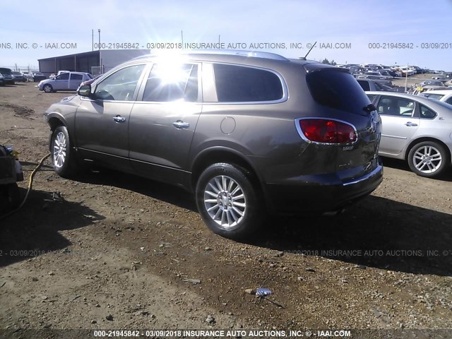 5GALRBED5AJ115460 - 2010 BUICK ENCLAVE CXL 棕色 照片 3