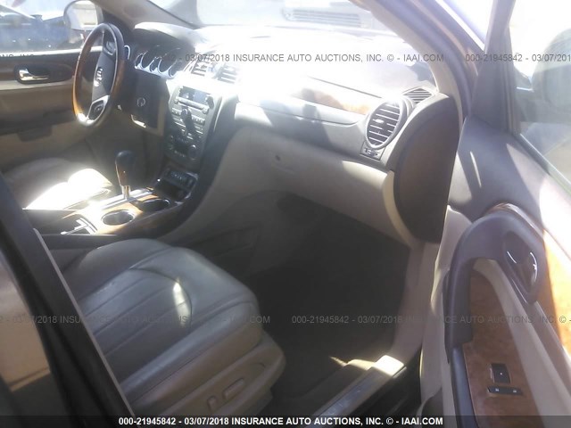 5GALRBED5AJ115460 - 2010 BUICK ENCLAVE CXL 棕色 照片 5