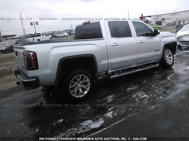 3GTU2NEC5JG195022 - 2018 GMC SIERRA K1500 SLT SILVER photo 4