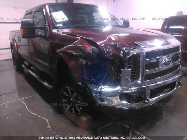 1FTSW21579EA23000 - 2009 FORD F250 SUPER DUTY MAROON photo 6