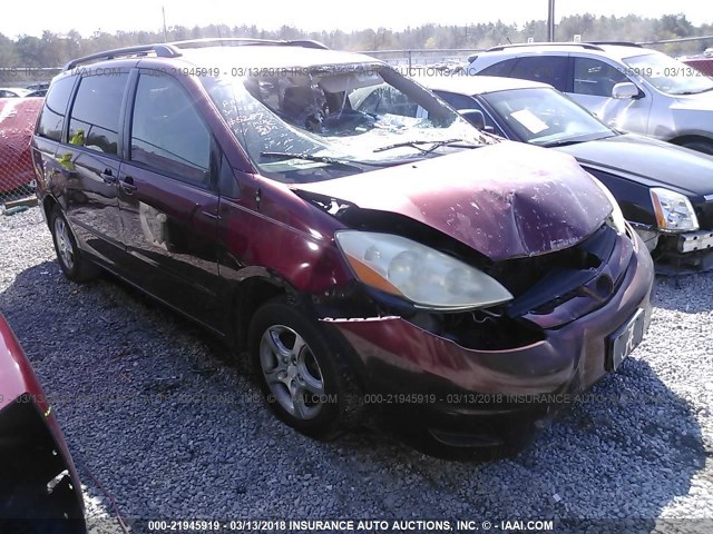 5TDZA23C16S573274 - 2006 TOYOTA SIENNA CE/LE RED photo 1