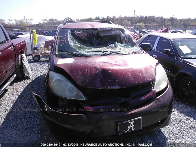 5TDZA23C16S573274 - 2006 TOYOTA SIENNA CE/LE RED photo 6